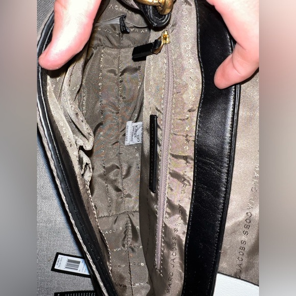 NWT MARC BY MARC JACOBS Color Block Crossbody White/Taupe/Black gold details - Picture 6 of 11